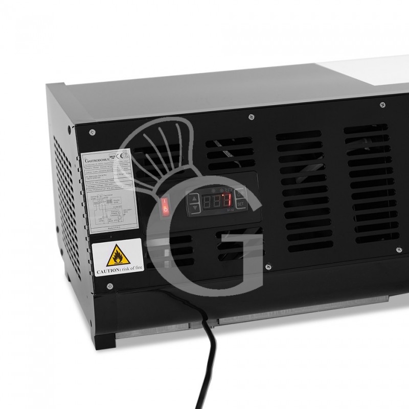 copy of Vetrina sushi - capacità 4 bacinelle GN1/3 - potenza 190 W