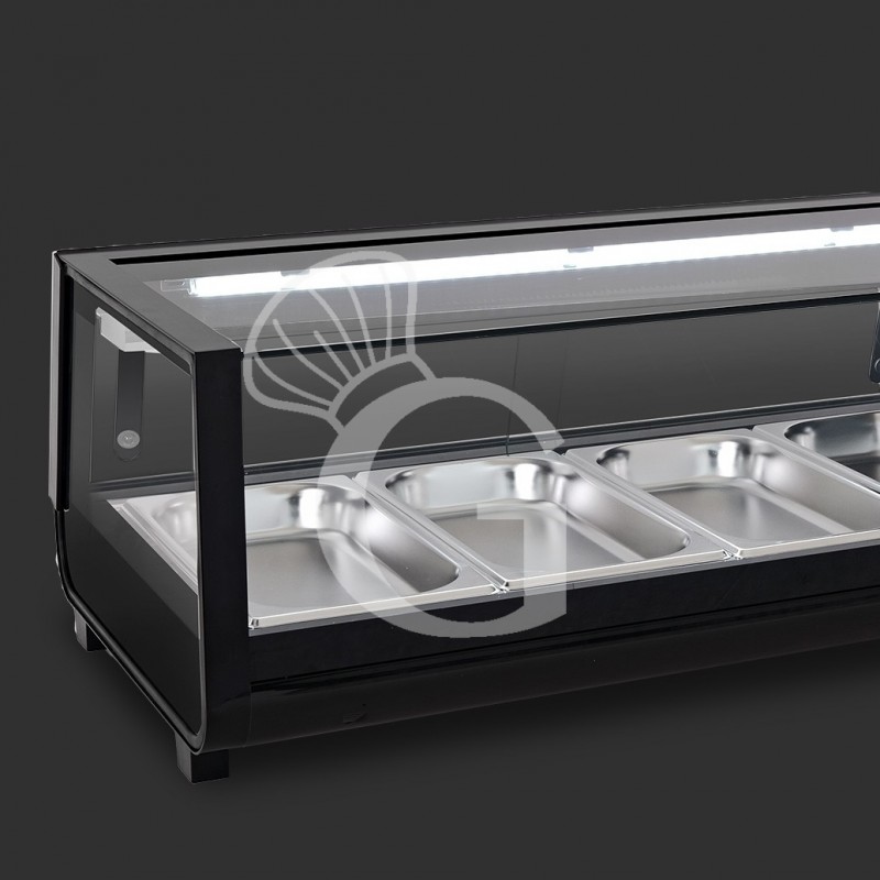 copy of Vetrina sushi - capacità 5 bacinelle GN1/3 - potenza 190 W