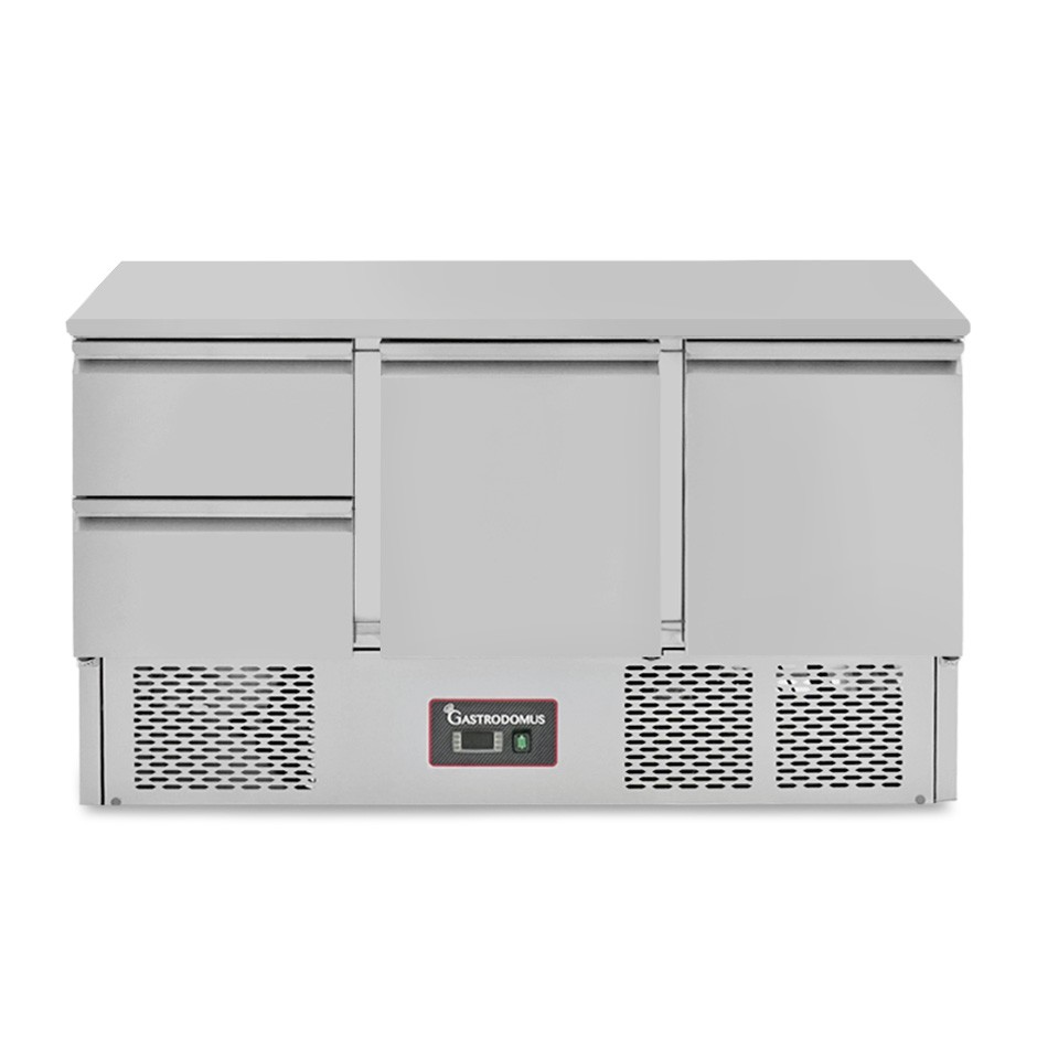 Saladette - refrigerazione statica - capacità 368 LT - 2 porte - 2 cassetti