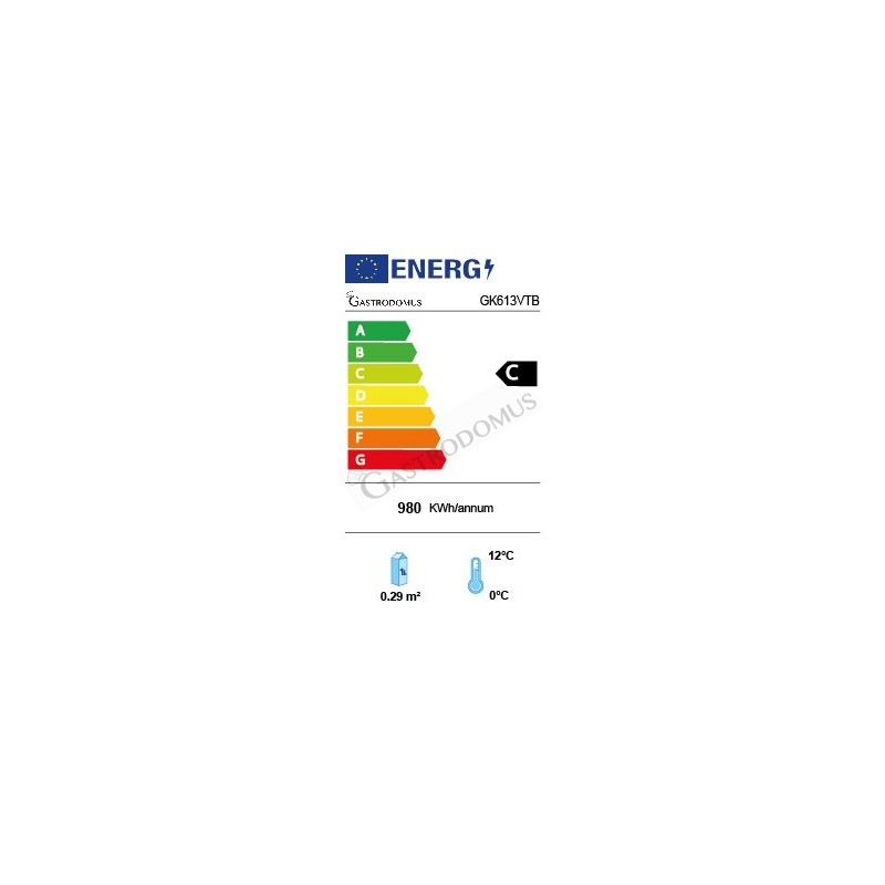 Tapas-Kühlvitrine für 6 x GN1/3 Behälter,160 Watt, B 1470 mm x T 395 mm x H 375 mm