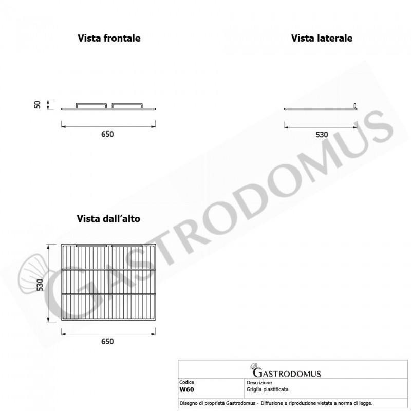 copy of Griglia plastificata 330 mm x 430 mm
