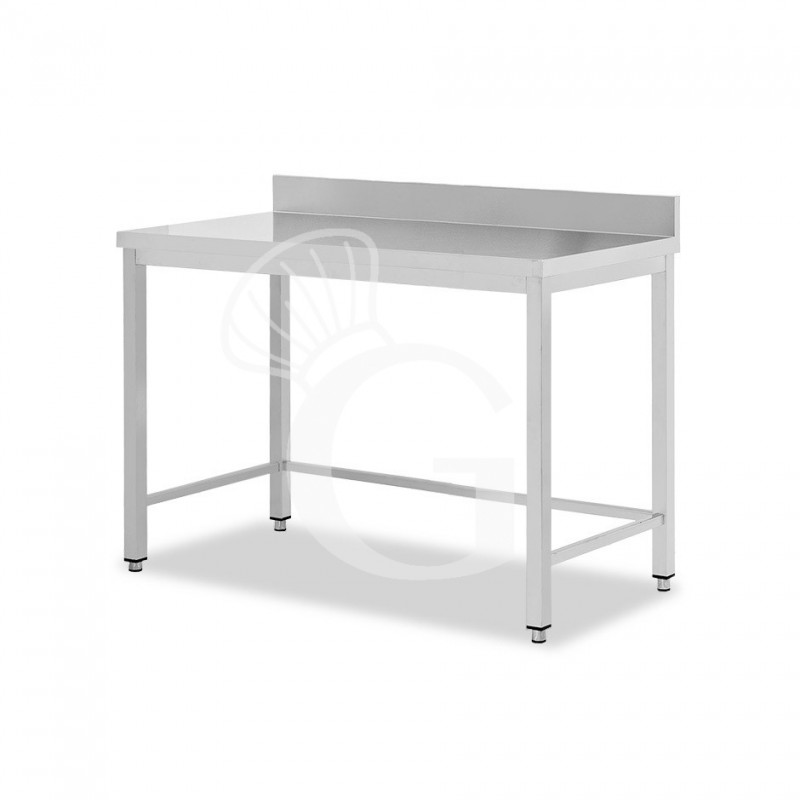 Edelstahltisch mit Aufsatz B 1200 mm x T 800 mm x H 950 mm