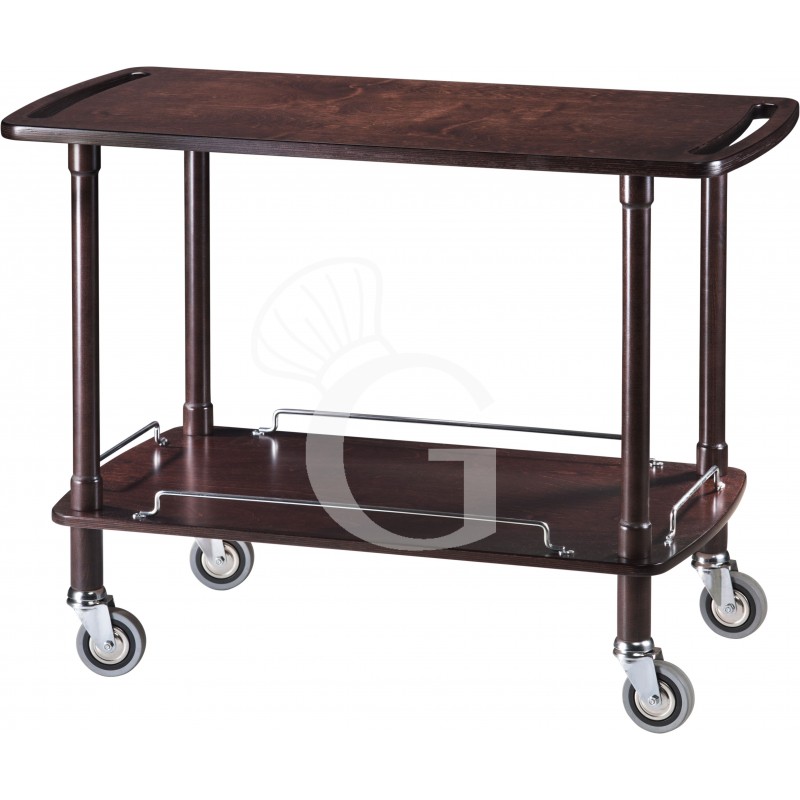 Servierwagen Holz, 2 Borde, B 1100 mm x T 550 mm x H 820 mm