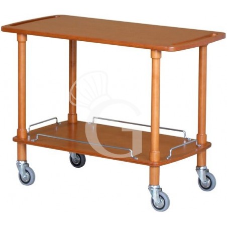 Servierwagen Holz, 2 Borde, B 1100 mm x T 400 mm x H 820 mm