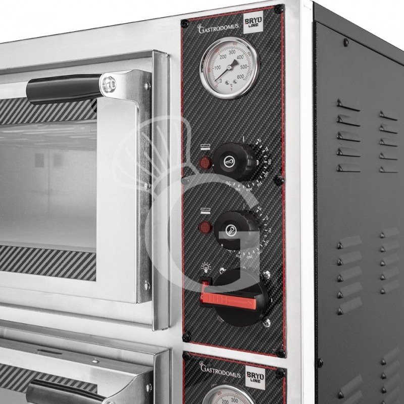 copy of Forno elettrico - porta vetro - 2 teglie 60x40 o 4 pizze diam. 40 cm - 1 camera - controllo meccanico