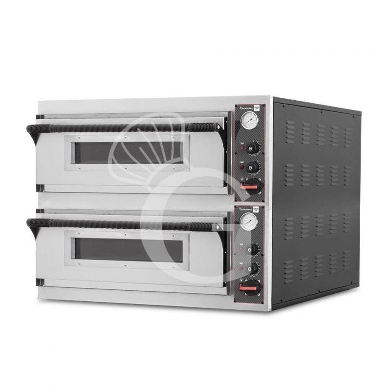 copy of Forno elettrico 1+1 teglie 60x40 o 4+4 pizze 35 cm - 2 camere - controllo meccanico