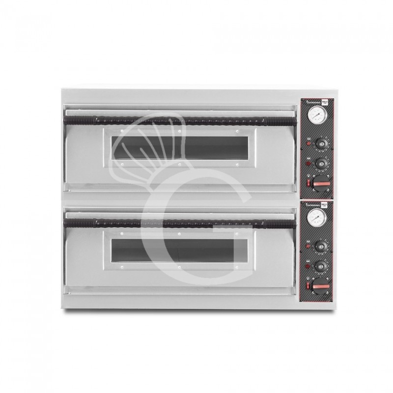 copy of Forno elettrico 1+1 teglie 60x40 o 4+4 pizze 35 cm - 2 camere - controllo meccanico