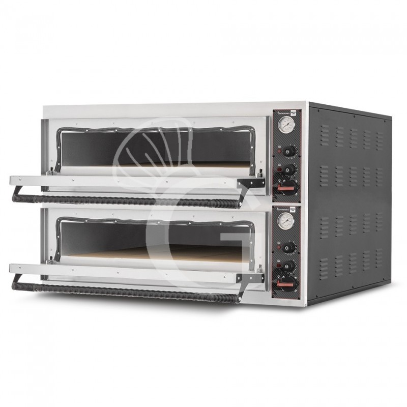 copy of Forno elettrico 2+2 teglie 60x40 o 9+9 pizze 35 cm - 2 camere - controllo meccanico