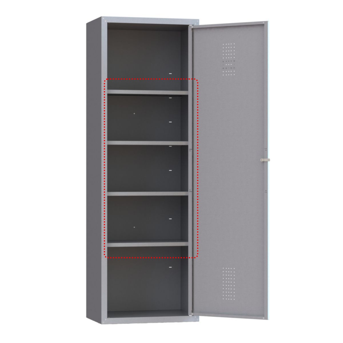 copy of Armadio casellario struttura monoblocco a 5 caselle, profondità 35 cm