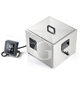 Sous Vide Garer / Vakuumgarer, integriertes Thermostat, Touch-Bedienung, GN2/3 Behälter, B 390 mm x T 360 mm x H 300 mm, 2000 W