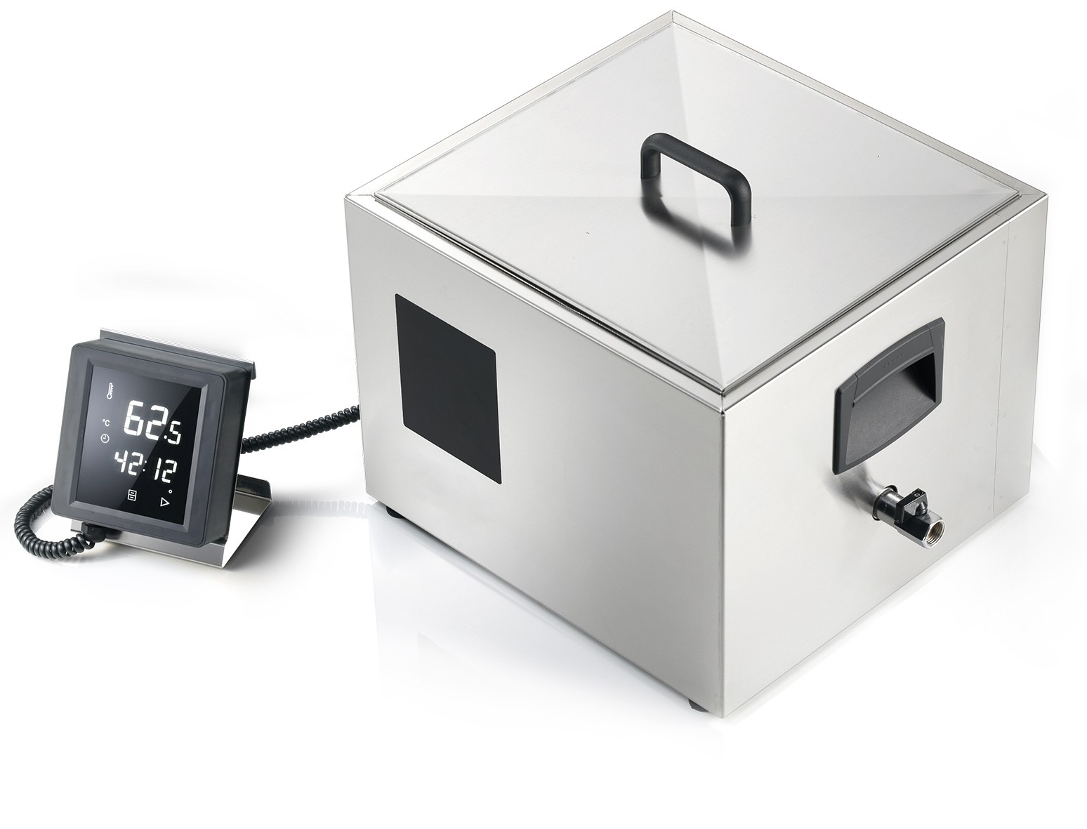 Sous Vide Garer / Vakuumgarer, integriertes Thermostat, Touch-Bedienung, GN2/3 Behälter, B 390 mm x T 360 mm x H 300 mm, 2000 W