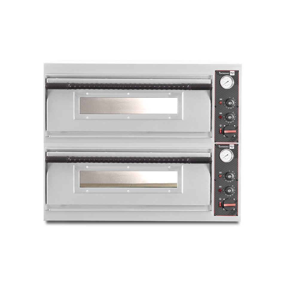 copy of Forno elettrico per 6 + 6 pizze diametro 32 cm - 2 camere - controllo meccanico