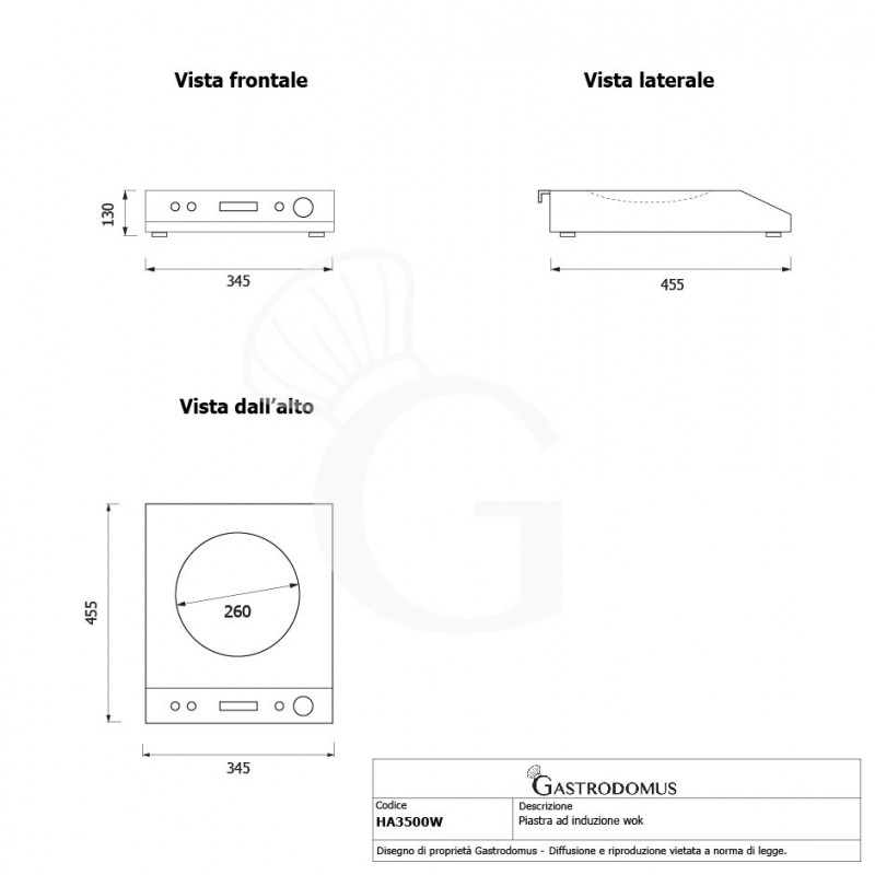 copy of Induktionsherd – 1 Kochfeld – 2700 W