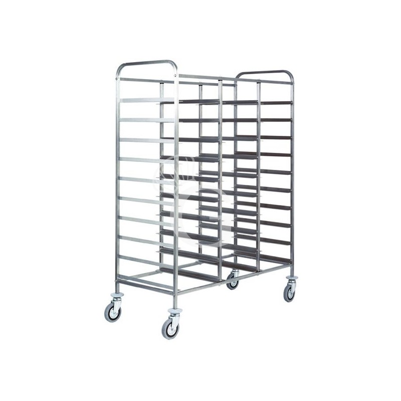Tablettwagen/Gastronormwagen, 30 GN 1/1 Tabletts – B 1100 mm x T 620 mm x H 1750 mm