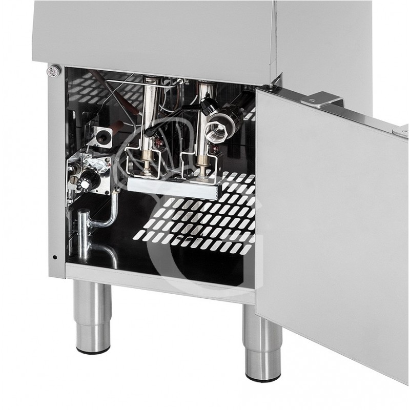 Profi Gas-Fritteuse mit 1 Becken (13 Liter) und Schrank, Standgerät, 11kW