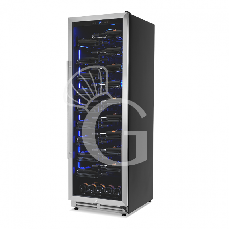 copy of Espositore refrigerato per vino - 3+1 ripiani cromati - capacità 85 LT - temp. + 4° C / + 10° C