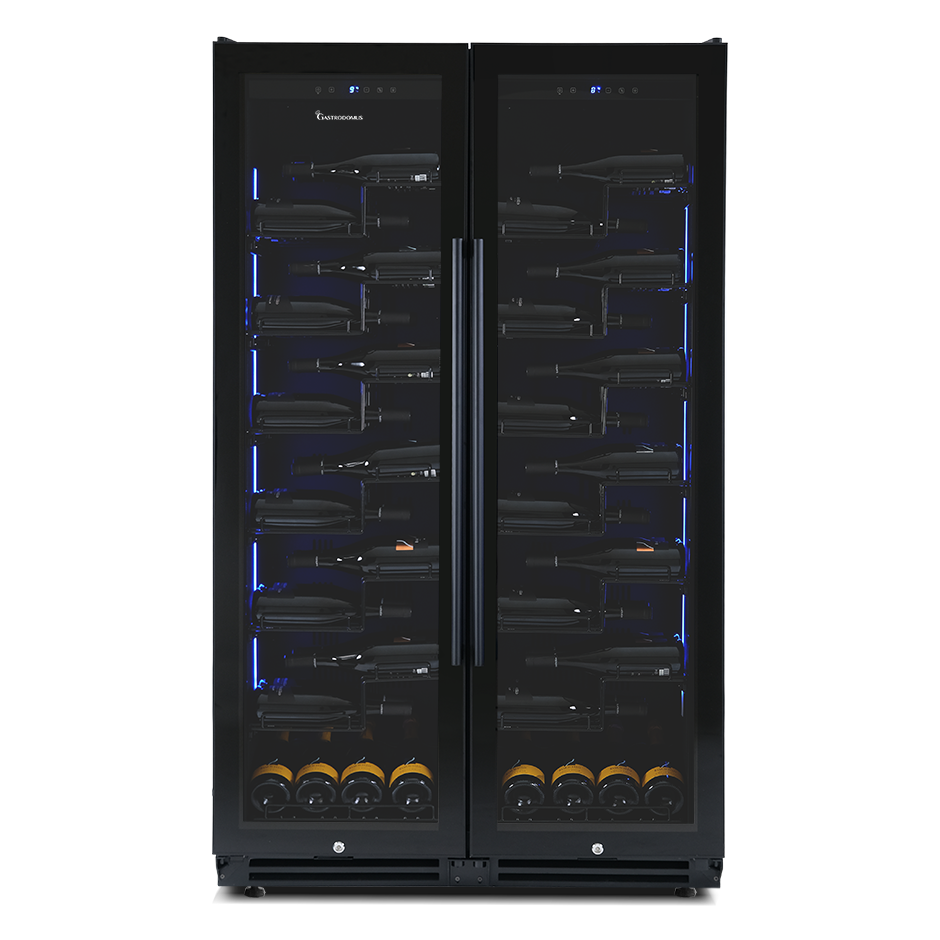 copy of Espositore refrigerato per vino - 3+1 ripiani cromati - capacità 85 LT - temp. + 4° C / + 10° C