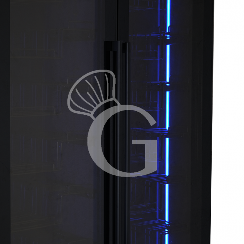 copy of Espositore refrigerato per vino - 3+1 ripiani cromati - capacità 85 LT - temp. + 4° C / + 10° C