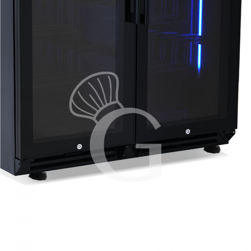 copy of Espositore refrigerato per vino - 3+1 ripiani cromati - capacità 85 LT - temp. + 4° C / + 10° C