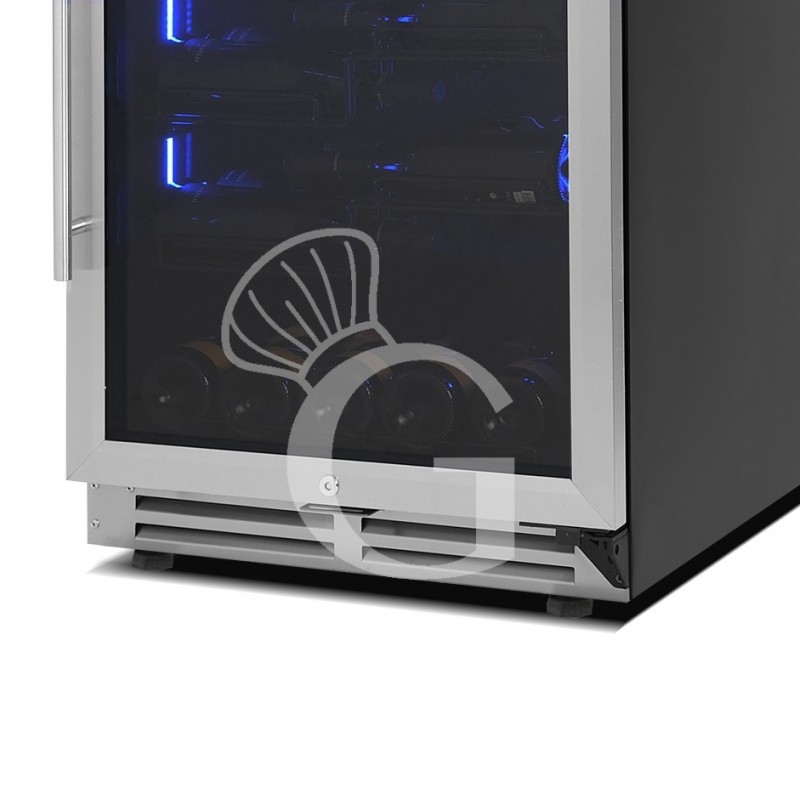 copy of Espositore refrigerato per vino - 3+1 ripiani cromati - capacità 85 LT - temp. + 4° C / + 10° C