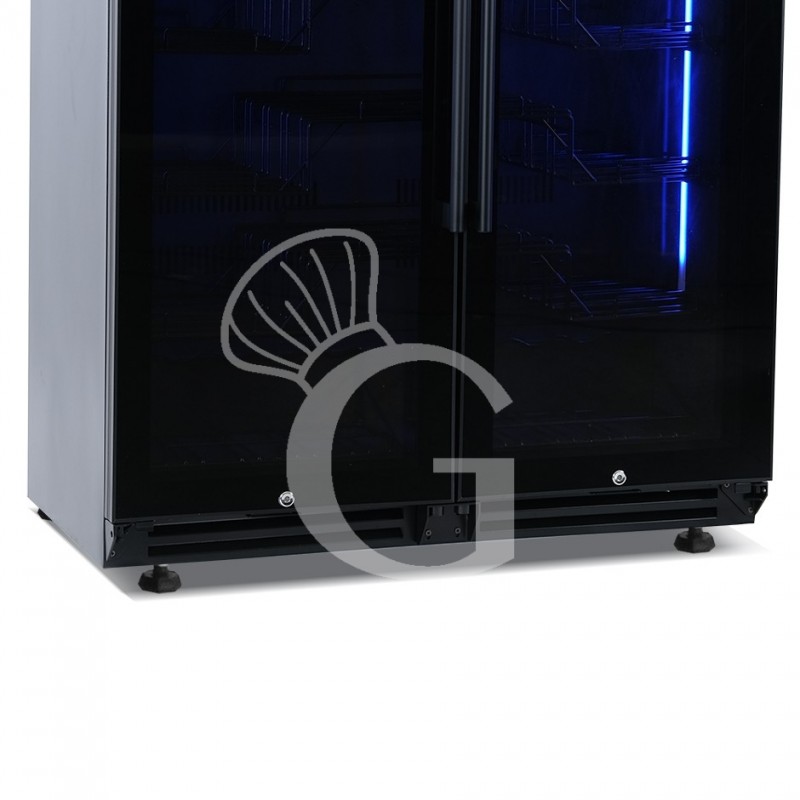 copy of Espositore refrigerato per vino - 3+1 ripiani cromati - capacità 85 LT - temp. + 4° C / + 10° C