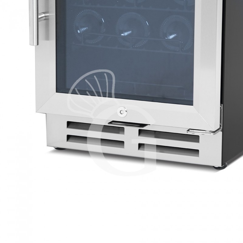 copy of Espositore refrigerato per vino - 3+1 ripiani cromati - capacità 85 LT - temp. + 4° C / + 10° C