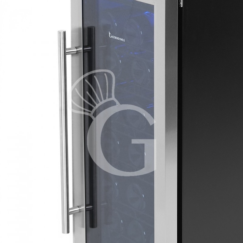 copy of Espositore refrigerato per vino - 3+1 ripiani cromati - capacità 85 LT - temp. + 4° C / + 10° C