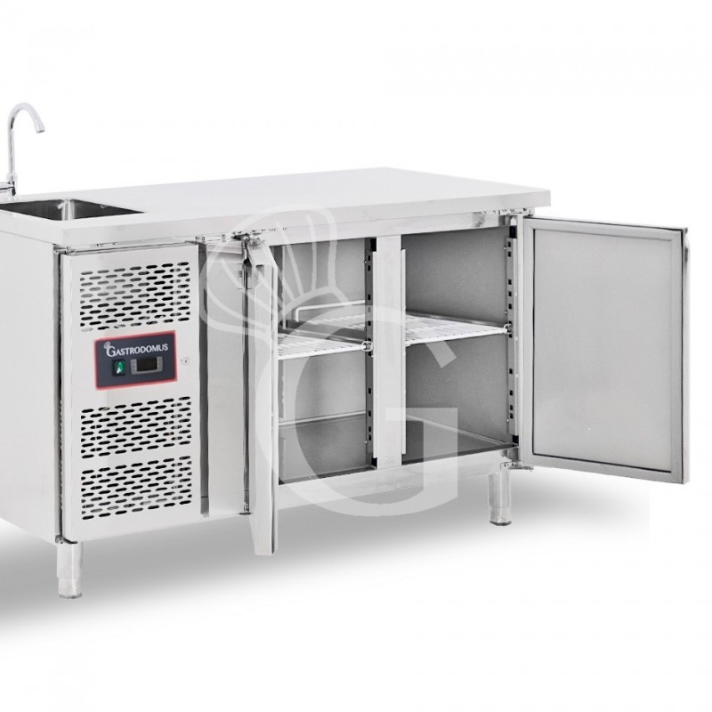 copy of Tavolo refrigerato - 2 porte - Prof. 700 - temperatura -2°C/+8°C