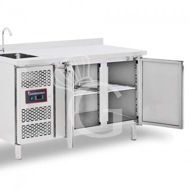 copy of Tavolo refrigerato - 2 porte - Prof. 700 - temperatura -2°C/+8°C