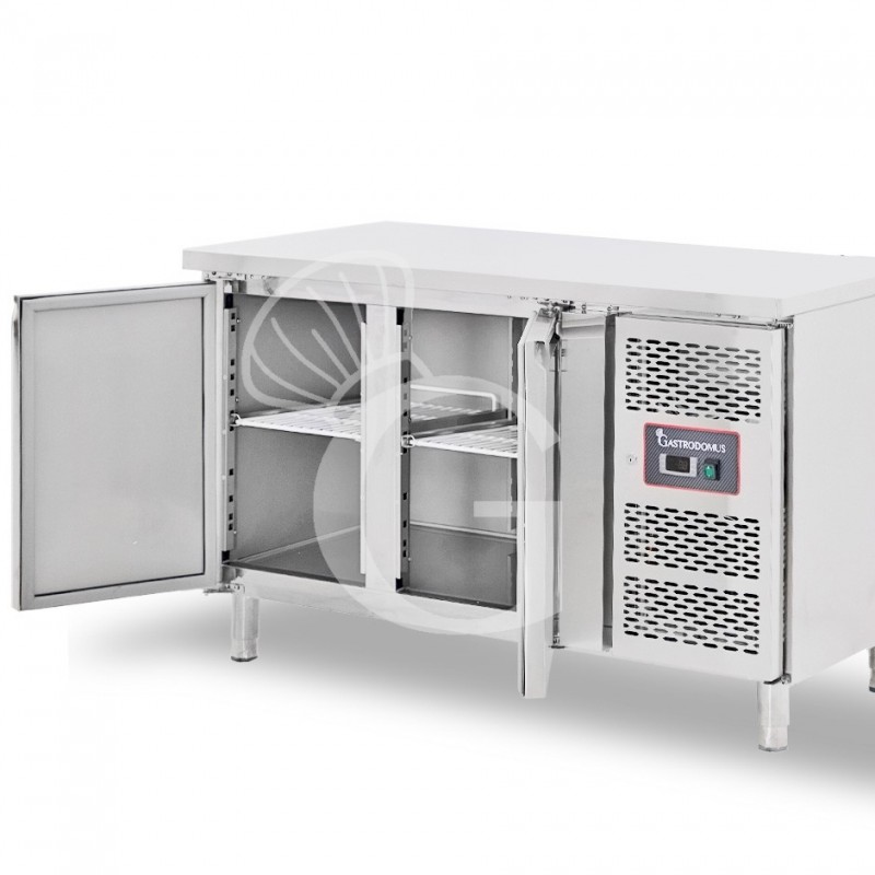 Kühltisch, 2-türig, Tiefe 600 mm, Temperatur -2°C/+8°C, Energieklasse E