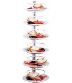 Tellerstapler Wandmodell, 12 Teller (Durchmesser: 180/230 mm), B 420 mm x T 200 mm x H 900 mm