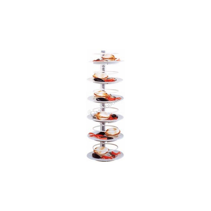 Tellerstapler Wandmodell, 12 Teller (Durchmesser: 180/230 mm), B 420 mm x T 200 mm x H 900 mm