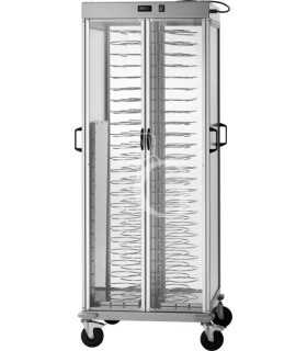 Tellerwagen Schrank, beheizt, 88 Teller (Durchmesser: 250/310 mm), B 750 mm x T 780 mm x H 1770 mm