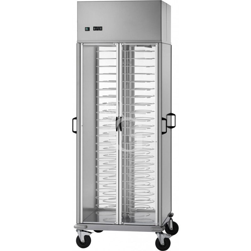 Tellerwagen Schrank, gekühlt, 88 Teller (Durchmesser: 250/310 mm), B 750 mm x T 780 mm x H 2030 mm Tellerwagen Schrank, gekühlt, 88 Teller (Durchmesser: 250/310 mm), B 750 mm x T 780 mm x H 2030 mm