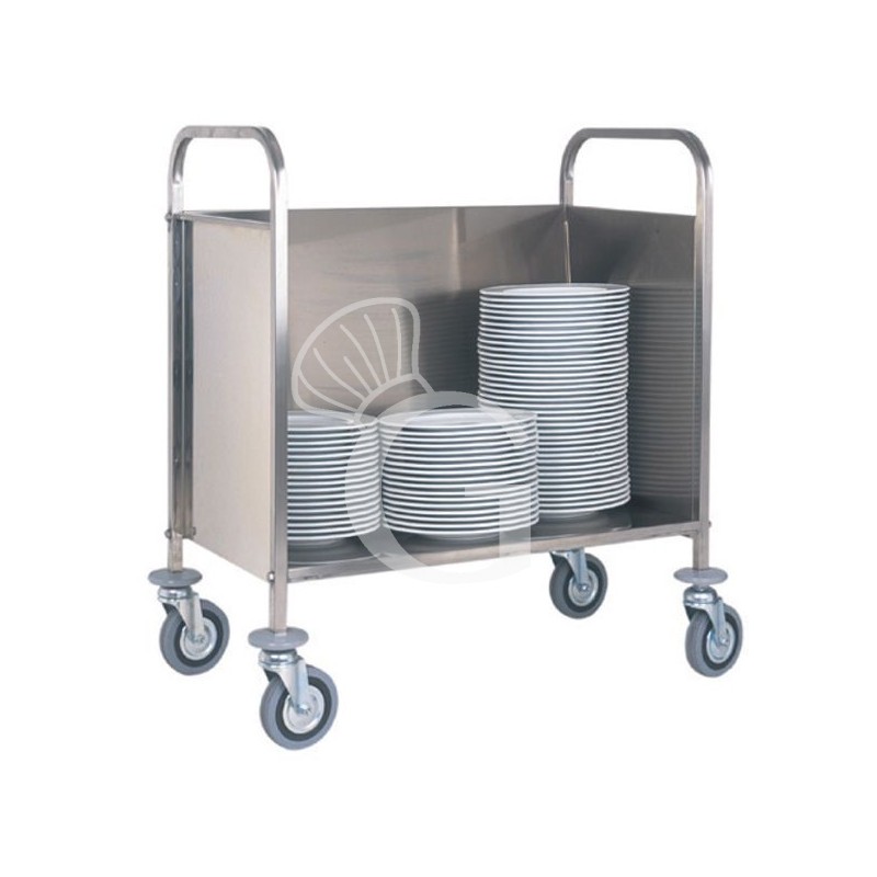 Tellerwagen, Edelstahl und Stahlblech, B 910 mm x T 570 mm x H 1010 mm Tellerwagen, Edelstahl und Stahlblech, B 910 mm x T 570 mm x H 1010 mm
