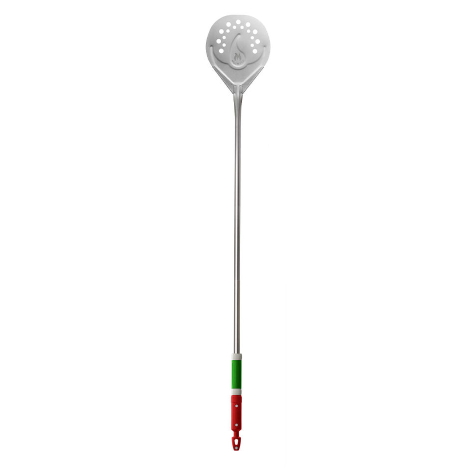copy of Pala per cuocere forata in acciaio inox - diametro 18 cm - altezza 170 cm