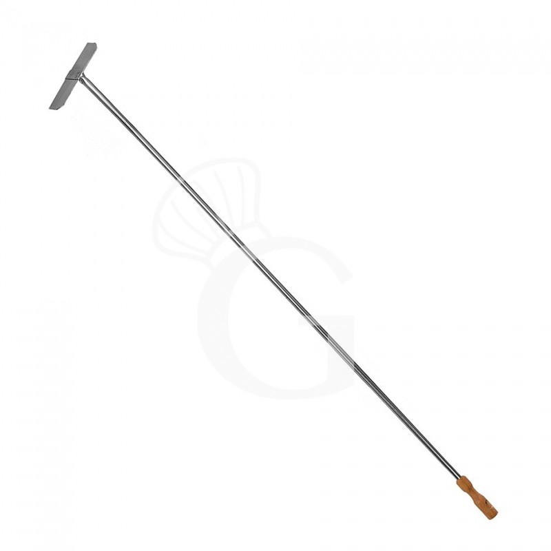 copy of Raschietto in inox per forno a legna - altezza 170 cm