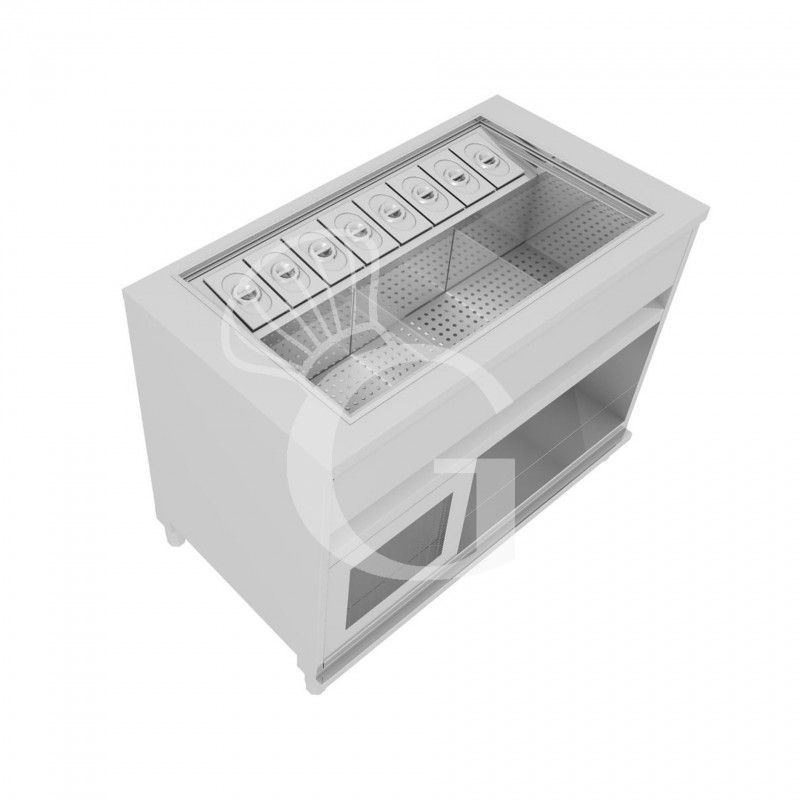 copy of Banco bar refrigerato con motore incorporato, temperatura +4°C/+8°C, L 1044 mm x P 550 mm x H 920 mm