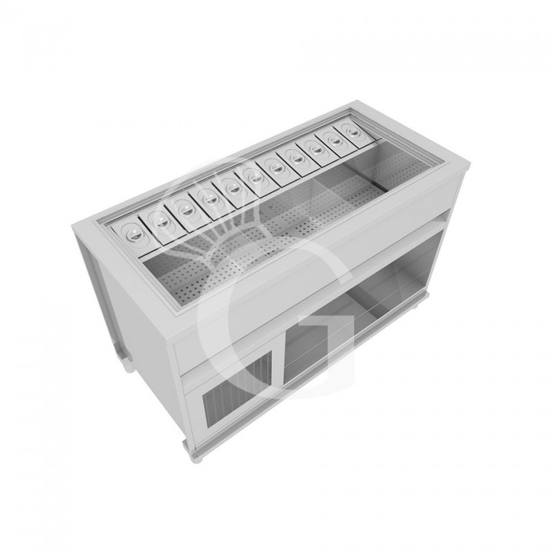 copy of Banco bar refrigerato con motore incorporato, temperatura +4°C/+8°C, L 1044 mm x P 550 mm x H 920 mm