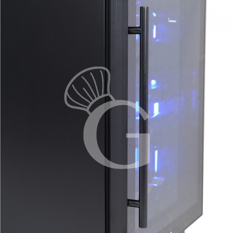 copy of Espositore refrigerato per vino - 3+1 ripiani cromati - capacità 85 LT - temp. + 4° C / + 10° C