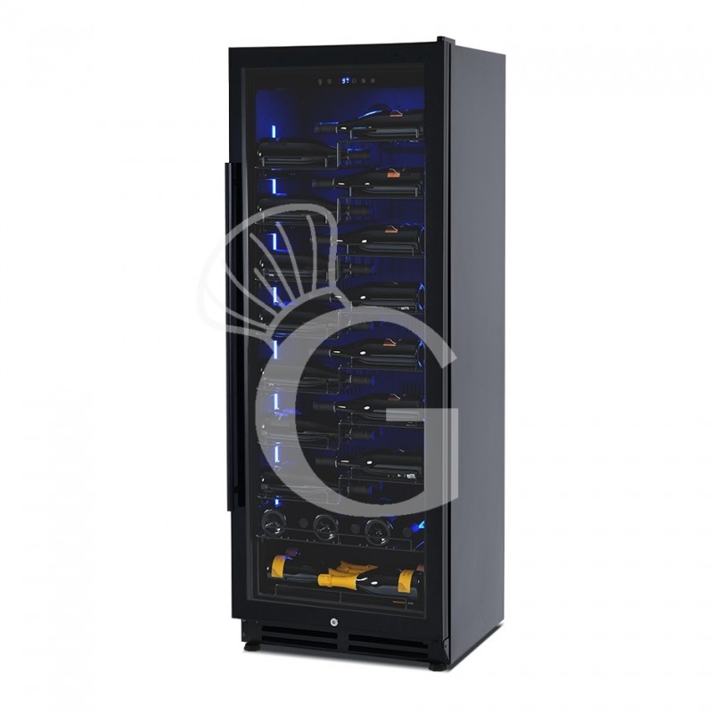 copy of Espositore refrigerato per vino - 3+1 ripiani cromati - capacità 85 LT - temp. + 4° C / + 10° C