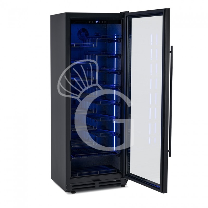 copy of Espositore refrigerato per vino - 3+1 ripiani cromati - capacità 85 LT - temp. + 4° C / + 10° C