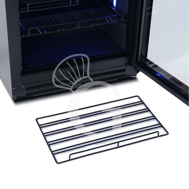 copy of Espositore refrigerato per vino - 3+1 ripiani cromati - capacità 85 LT - temp. + 4° C / + 10° C