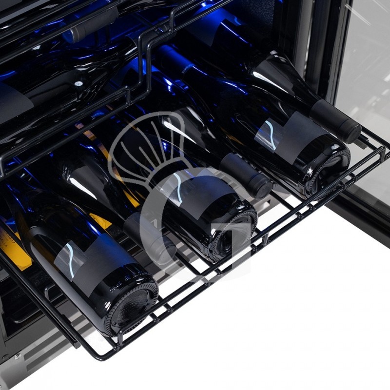 copy of Espositore refrigerato per vino - 3+1 ripiani cromati - capacità 85 LT - temp. + 4° C / + 10° C