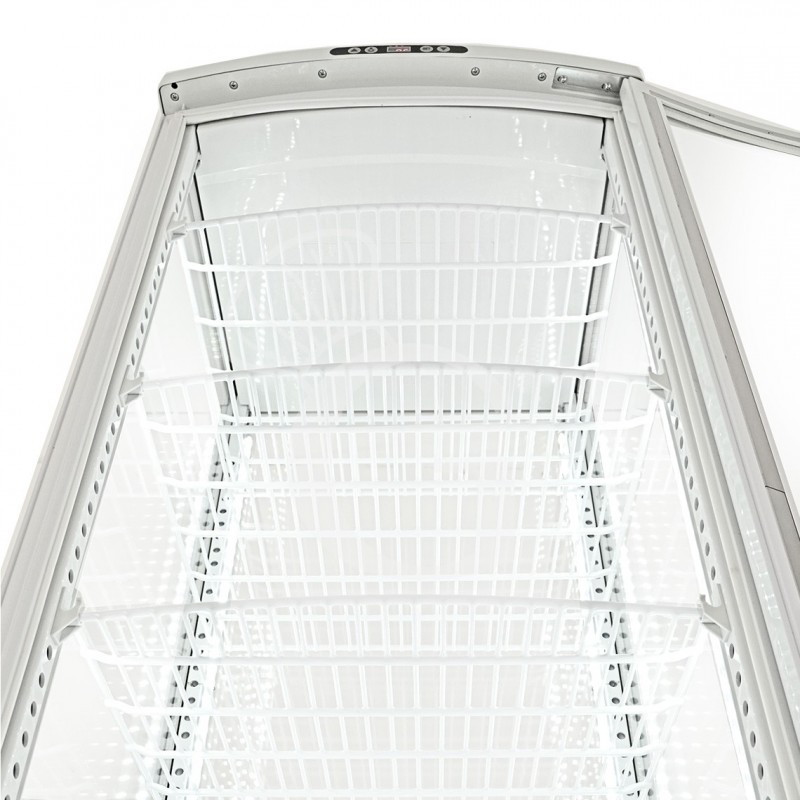 Weiße Getränkekühlvitrine (280 L), 0°C/+ 12°C, Energieklasse B