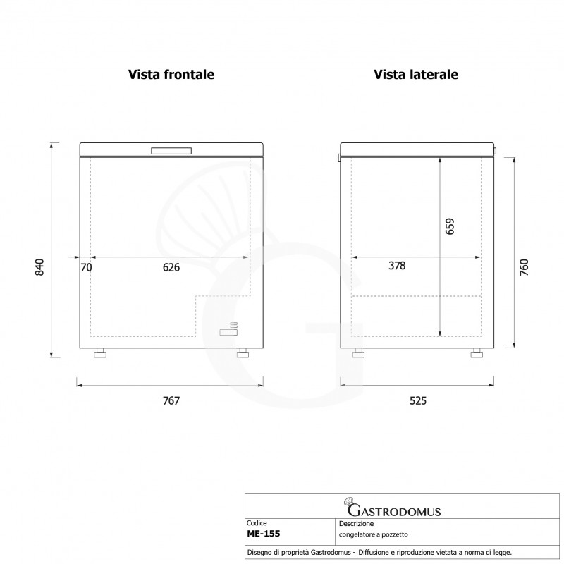 Gefriertruhe (148 L), statisch, -18°C, Energieklasse C