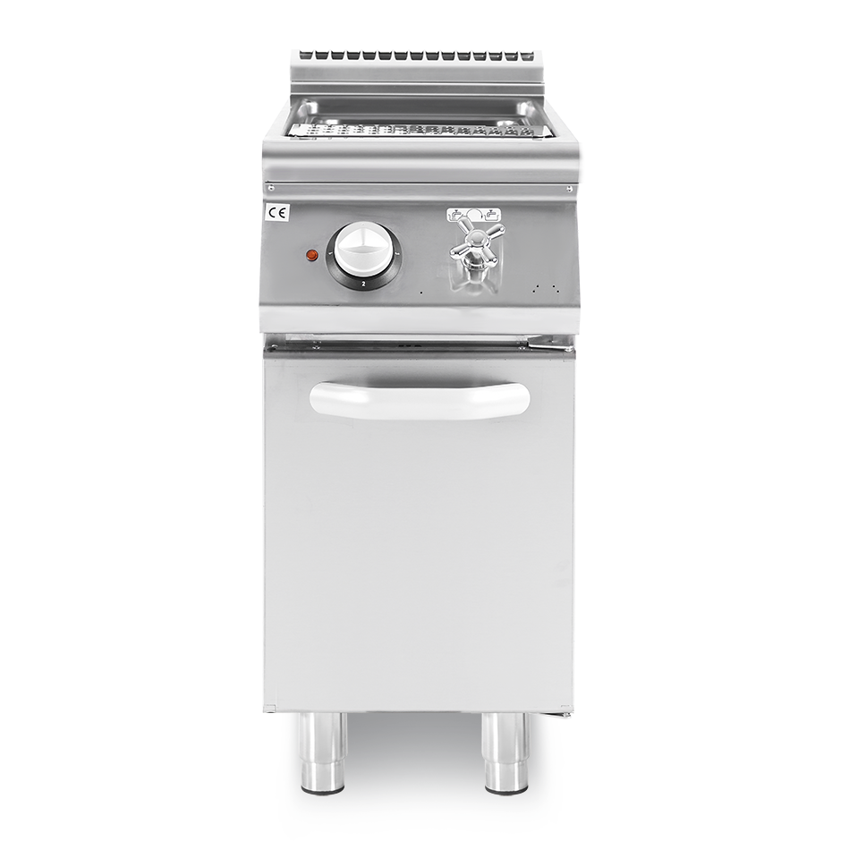 Profi Elektro-Nudelkocher, 1 Becken (40 Liter) mit Schrank (B 400 mm x T 900 mm x H 870 mm)
