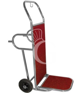 Klappbarer Gepäckwagen/Gepäckkarre, Edelstahl, Standfüße