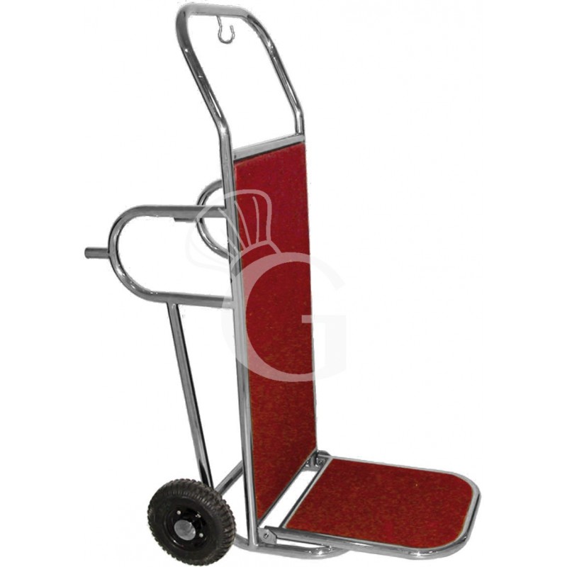 Klappbarer Gepäckwagen/Gepäckkarre, Edelstahl, Standfüße