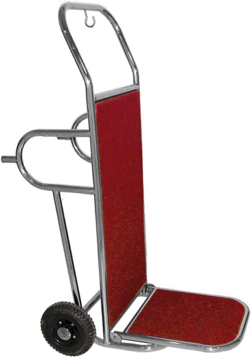 Klappbarer Gepäckwagen/Gepäckkarre, Edelstahl, Standfüße